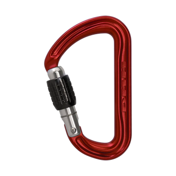 Shadow Locking - Single / Screwgate / Red – locking gate carabiner