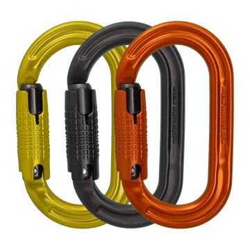 Ultra O - 3 Pack / Locksafe / Lime/Grey/Orange – locking gate carabiner