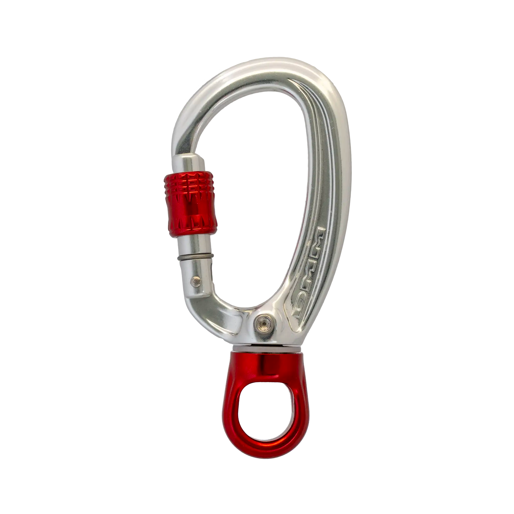 XSRE Swivel - 11mm Eye Carabiner Lock / Silver/Red