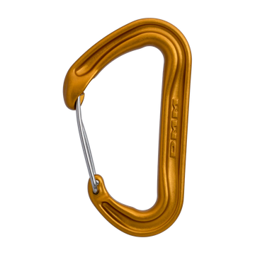 Aether - Single / Gold – wire gate carabiner