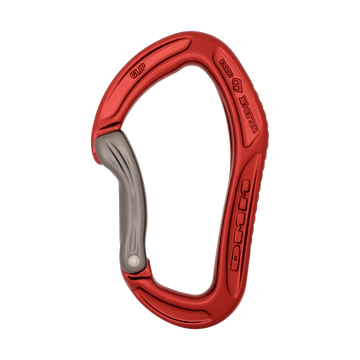 Alpha Sport - Red / Bent – solid gate carabiner