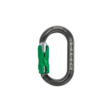 XSRE Locksafe - Titanium/Green – non-PPE accessory carabiner