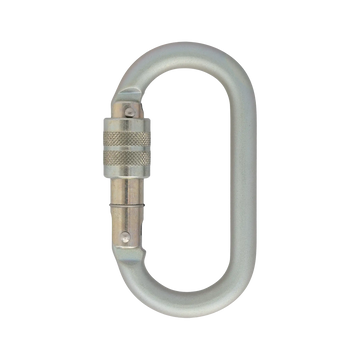 10mm Steel Oval - Screwgate – locking gate carabiner