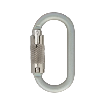 10mm Steel Oval - Locksafe – locking gate carabiner