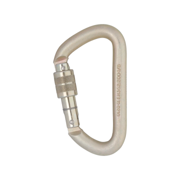 12mm Steel Offset D - Standard / Screwgate – locking gate carabiner