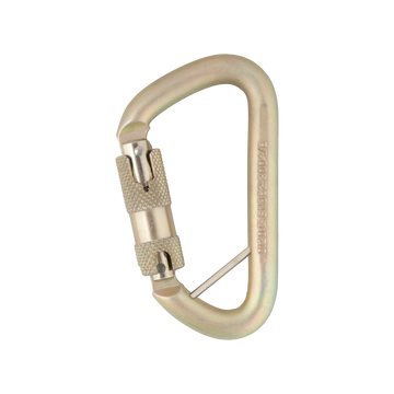 12mm Steel Offset D - Captive Bar / Kwiklock – locking gate carabiner