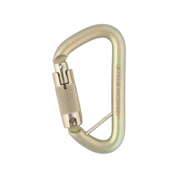 12mm Steel Offset D - Captive Bar / Locksafe – locking gate carabiner