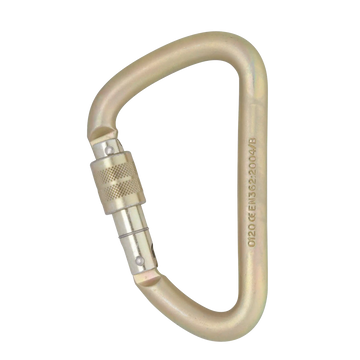 12mm Steel Klettersteig - Standard / Screwgate – locking gate carabiner
