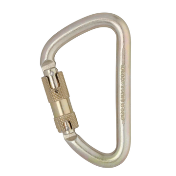 12mm Steel Klettersteig - Standard / Kwiklock – locking gate carabiner
