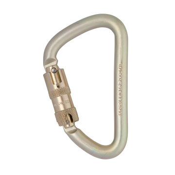 12mm Steel Klettersteig - Standard / Kwiklock ANSI – locking gate carabiner