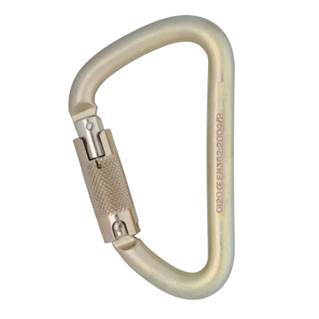 12mm Steel Klettersteig - Standard / Locksafe – locking gate carabiner