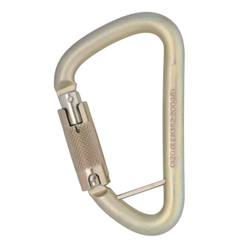 12mm Steel Klettersteig - Captive Bar / Locksafe – locking gate carabiner