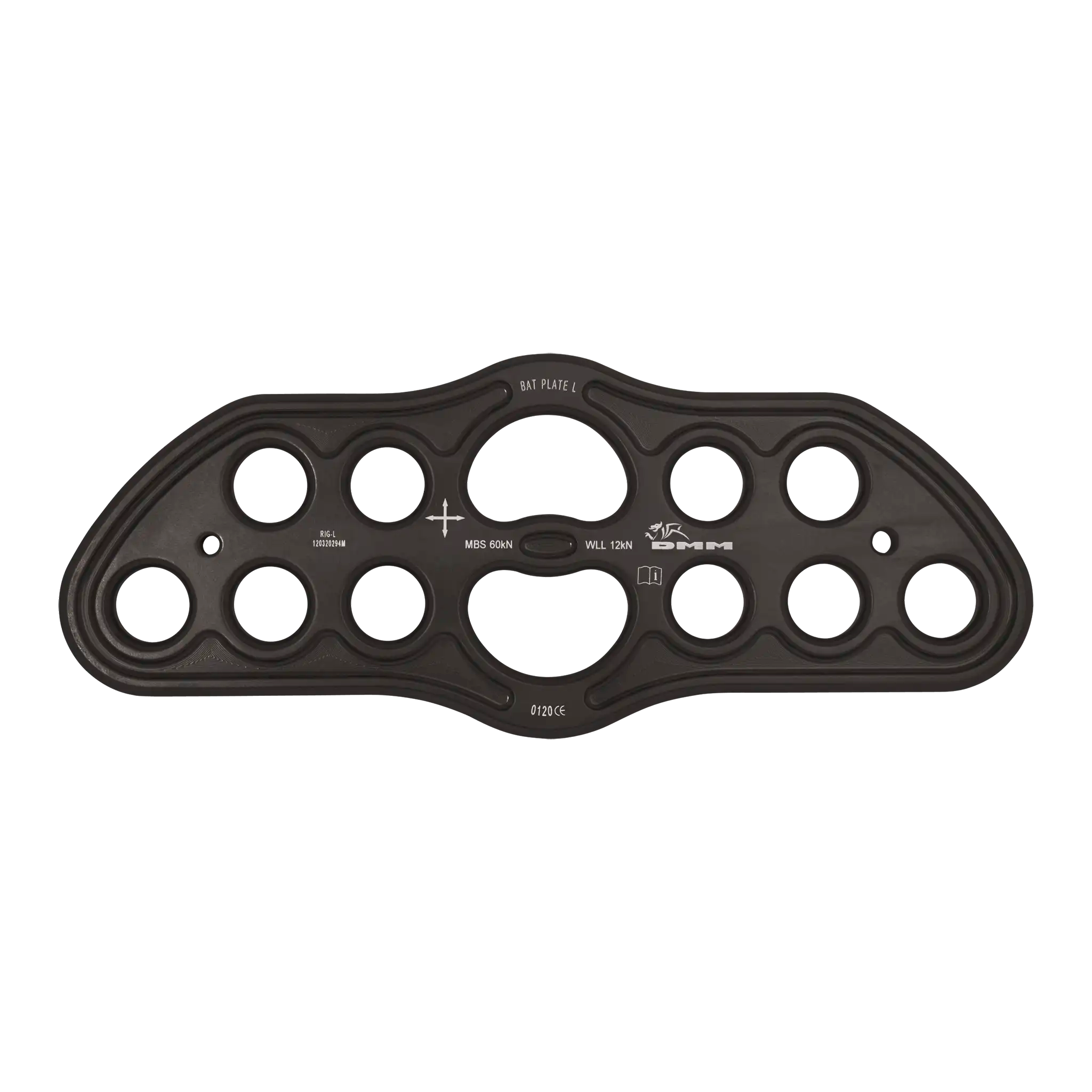 Bat Plates - L / Matt Grey