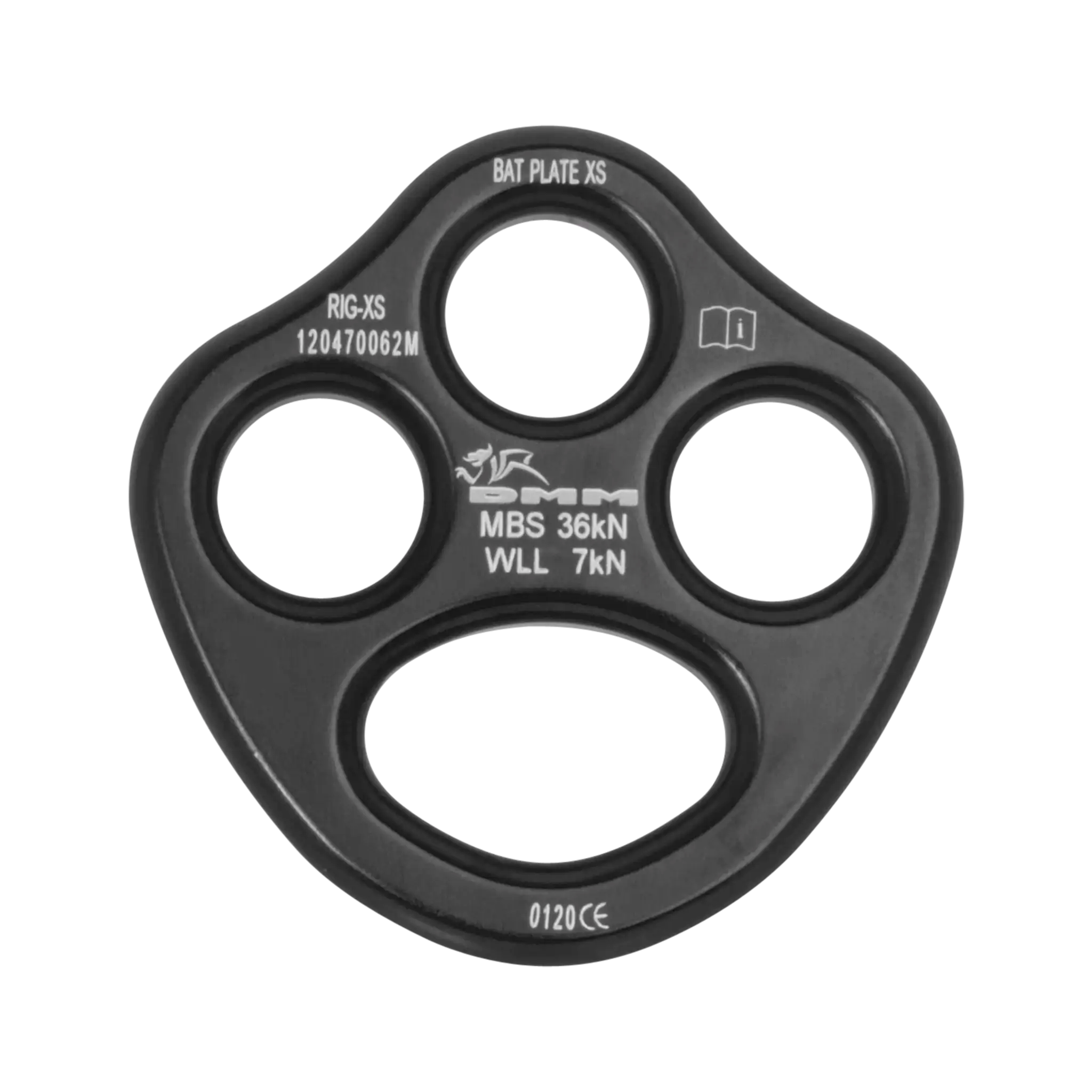 Bat Plates - XS / Matt Grey