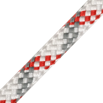 Worksafe Plus 10.5mm - White/Red/Grey / 100m – static rope